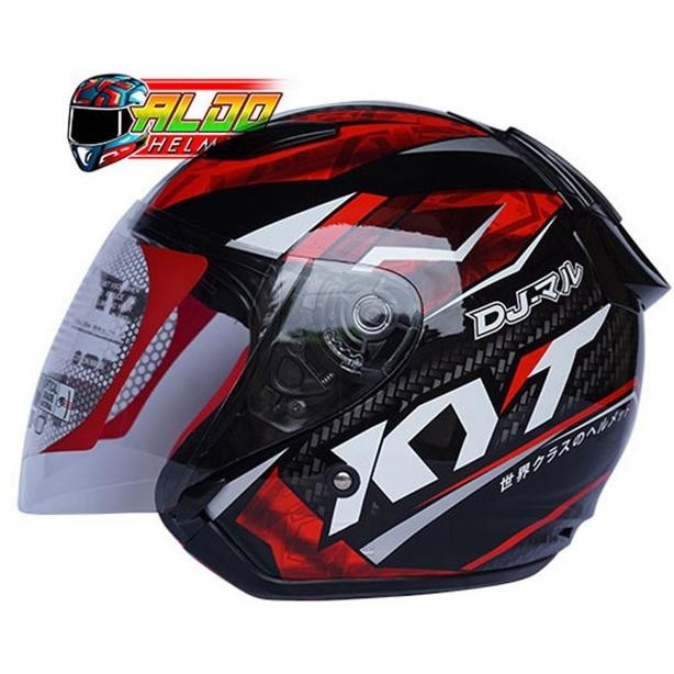 KYT DJ MARU MOTIF ORIGINAL HELM HALF FACE CEWEK COWOK / JUAL INK / NHK Terlaris
