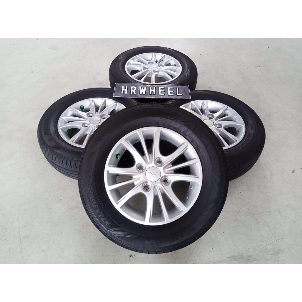 Velg Mobil Second Xenia Ring 14 Pcd 4X114 + Ban Dunlop 185/70 - R14 Bisa Buat Avanza