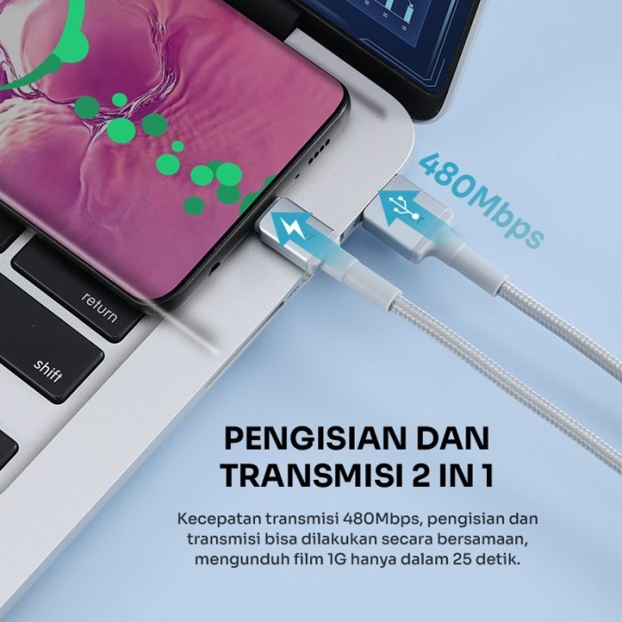 

SALE TERLARIS ROBOT KABEL DATA RSC SERIES RSC100 RSC200 RSC300 CABLE USB TO TYPE C 3A FAST CHARGING