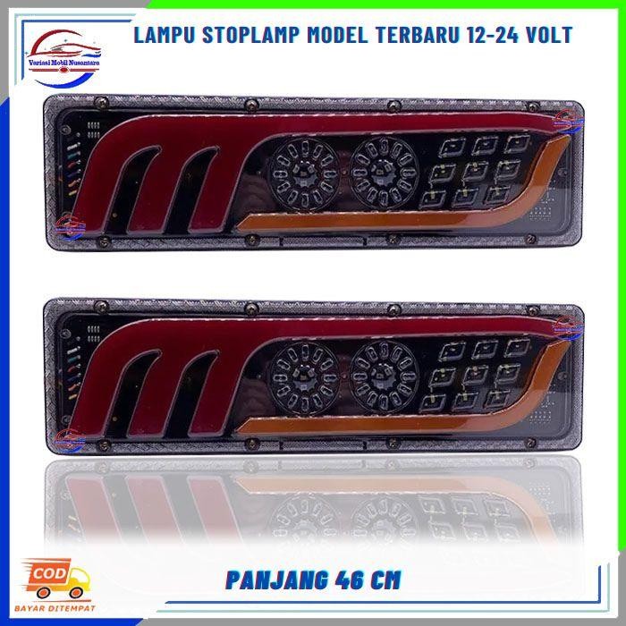 Lampu Stoplamp Rem Stop Lamp Led Lampu Rem Belakang Mobil Canter Truck Truk 12/24 Volt