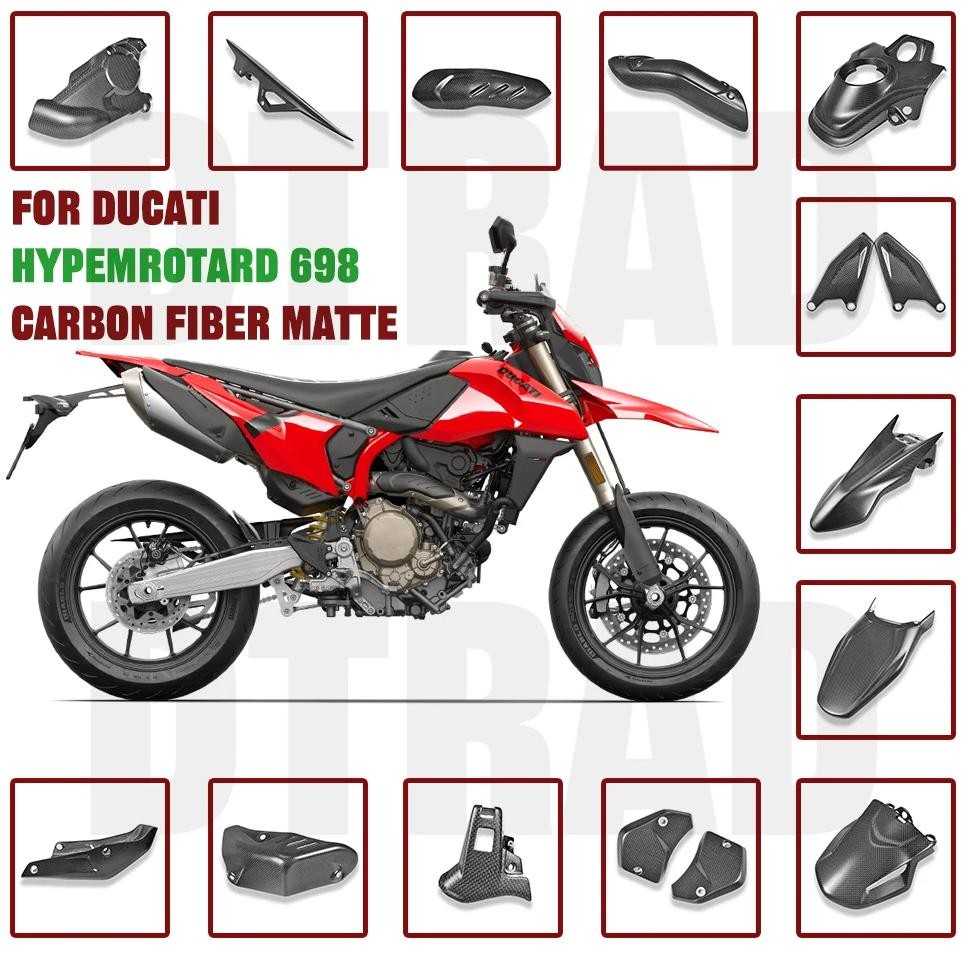 For Ducati Hypermotard 698 Mono Rve 2024 2025 Real Carbon Fiber Body & Frame Full Fairing Kits Motor