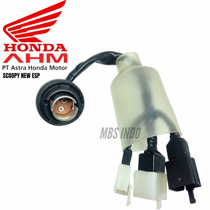 SOKET FITING LAMPU STOPLAMP BELAKANG HONDA SCOOPY NEW ORIGINAL
