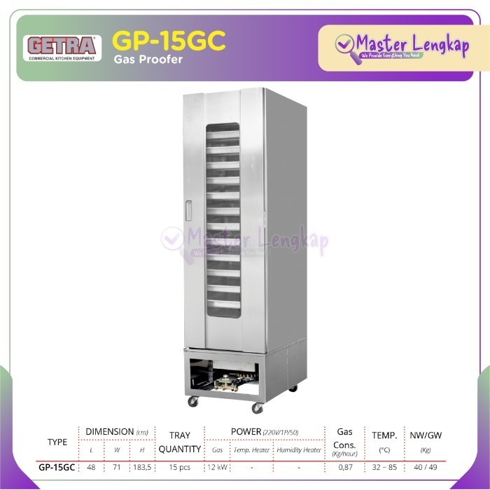 GETRA GAS PROOFER GP-15GC / GP15GC / GP 15GC / GP15 GC / GP 15 GC