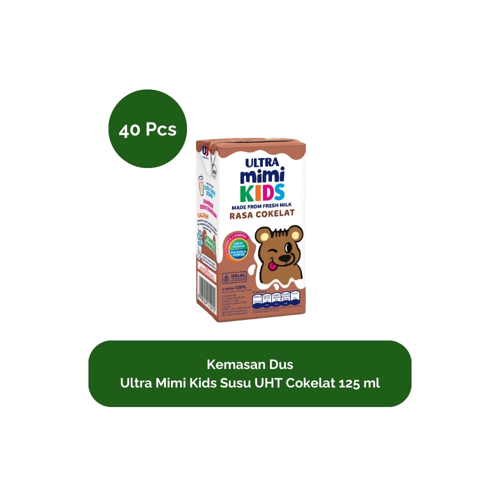 

Bundle 40 pcs x Ultra Mimi UHT Cokelat 1 Kardus 125 ml