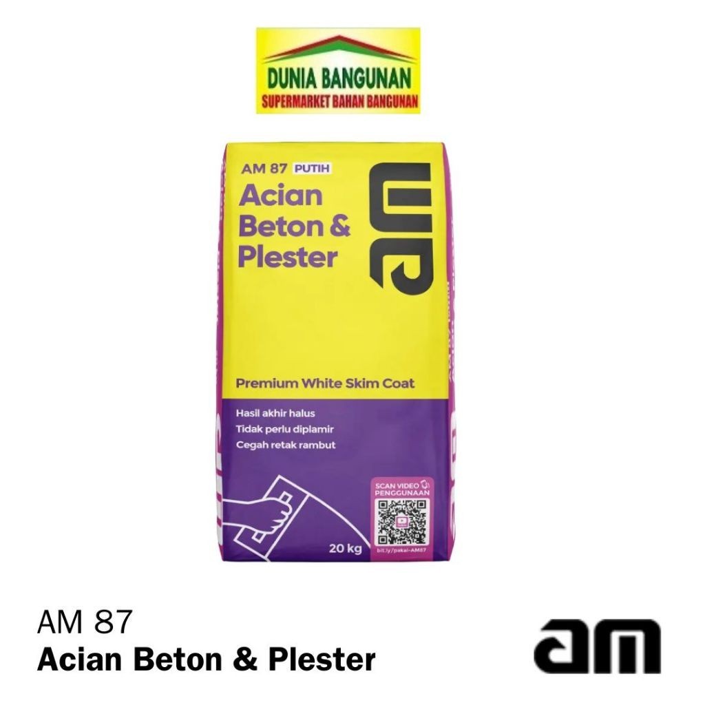 Semen AM 87 Acian Beton & Plester 20 Kg