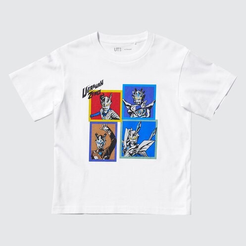 BRD UNIQLO KIDS UT T-SHIRT KAOS ANAK LAKI-LAKI GRAFIS ULTRAMAN WHITE SGA