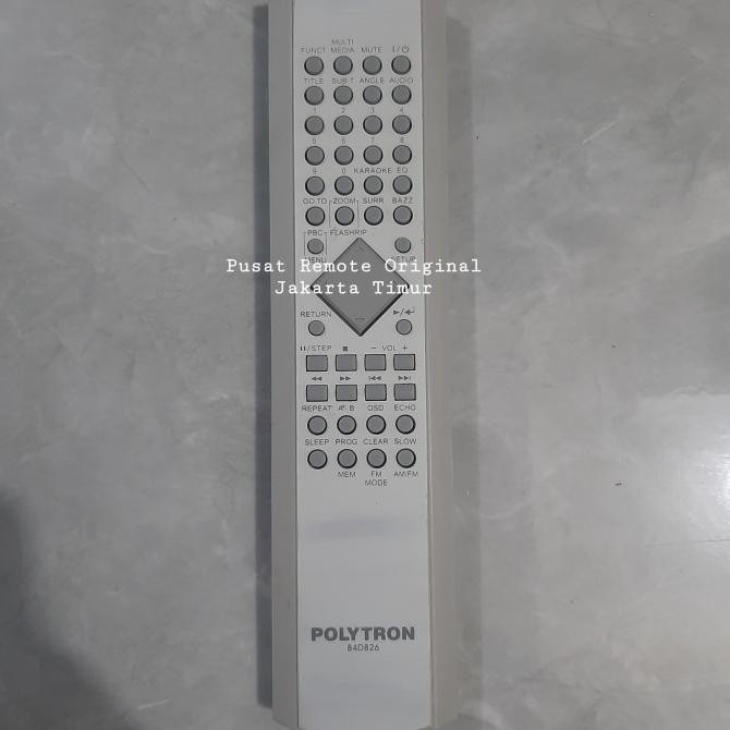 Promo Remote Remot Dvd Home Theater Polytron 84D826 Original