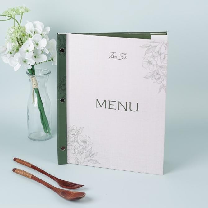 

Cetak Buku Menu Waterproof Fancy Print Menu Restoran Cafe A4 Jilid Baut Custom Selaras Printing Original Dan Terpercaya
