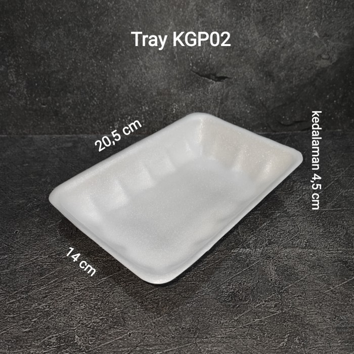 

TERLARIS! Tray Gabus KGP02 isi 250 pc Styrofoam Sterofoam Stirofoam