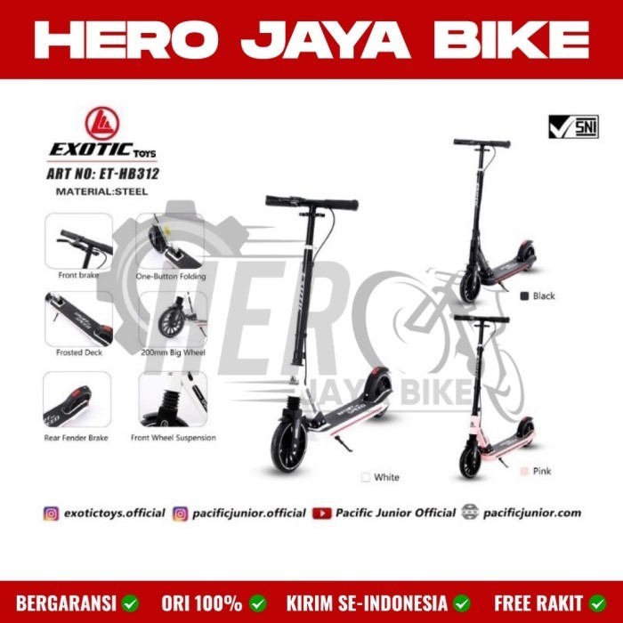 TERLARIS Scooter Skuter EXOTIC ET HB 312 Rem Dewasa & Anak Beban Max 100kg