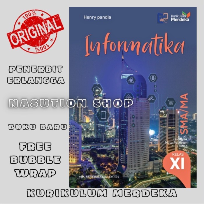 

GRATIS ONGKIR Buku Informatika Kelas 2 / 11 XI SMA Erlangga Kurikulum Merdeka ORI