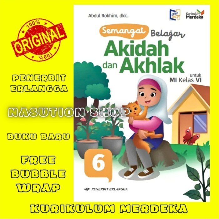

LANGSUNG KIRIM Buku Semangat Belajar Akidah dan Akhlak Kelas 6 MI Erlangga Kurikulum Merdeka