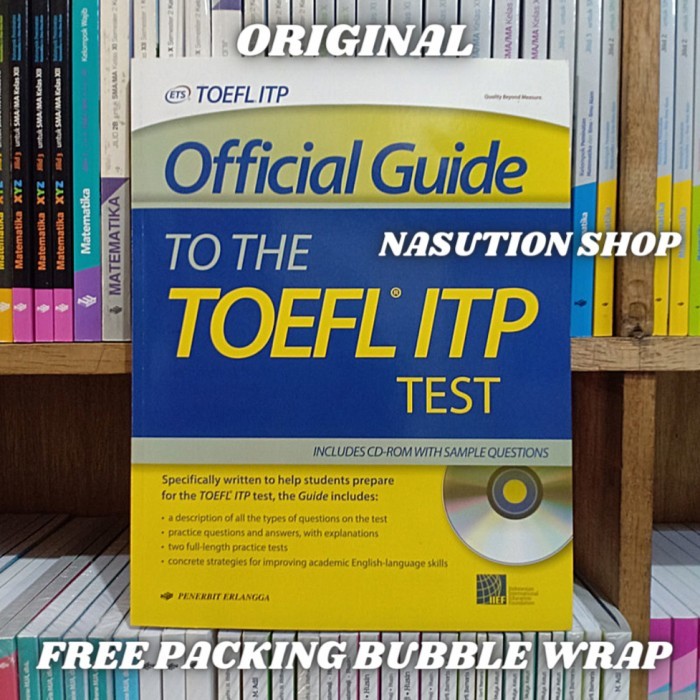 

READY GROSIR OFFICIAL GUIDE TO THE TOL ITP TEST ERLANGGA PLUS CD