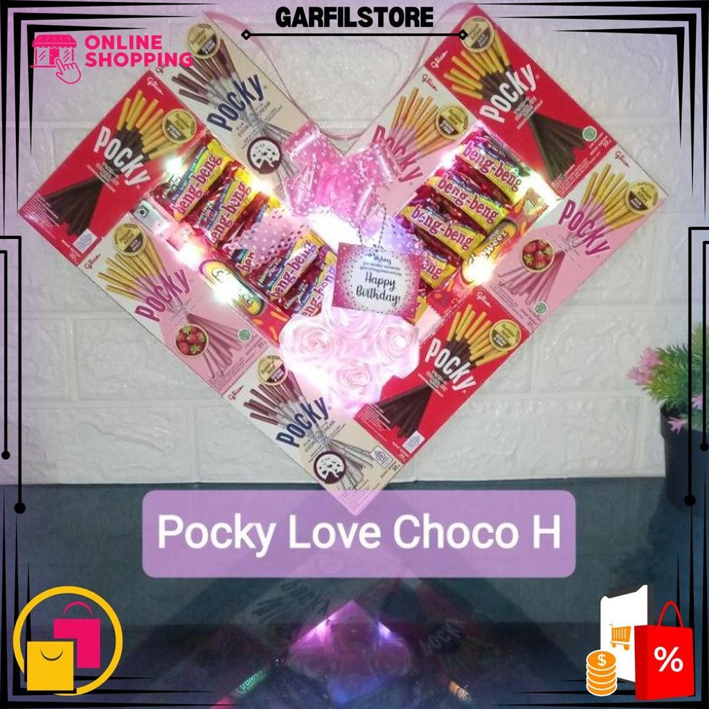 

Pocky Love Choco - Pocky Love Part 1 - Valentine Gift Hadiah Birthday, Graduation, Anniversary, Valentine (Free Packing Aman) D Best Seller