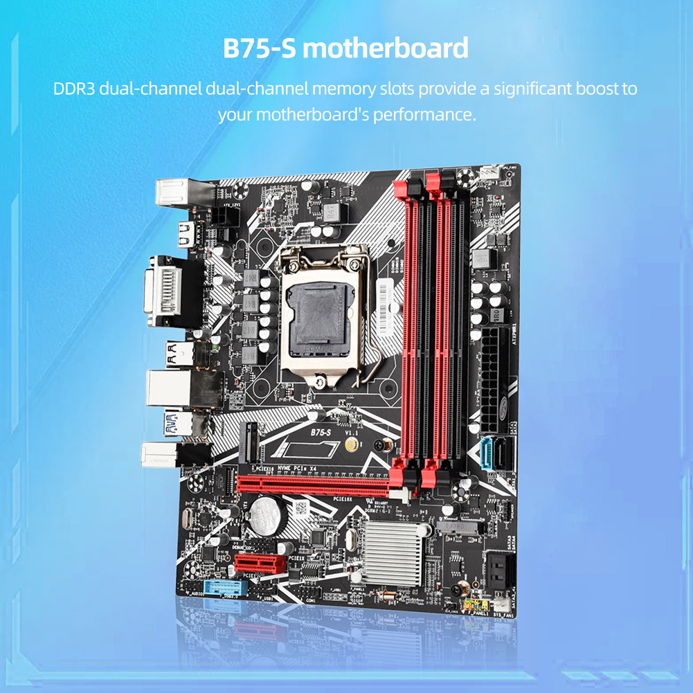 B75-S MainBoard ATX4 PC DDR3 Memory 32GB Desktop PC