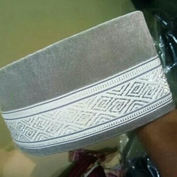 Peci Songkok Aceh Bludru Abu Silver Seri B #Gratisongkir #Sale #Discount
