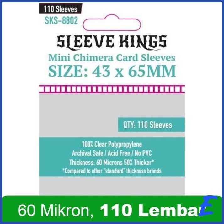 

| TT | SLEEVE KINGS CARD SLEEVES MINI CHIMERA 43X65 MM (8802)