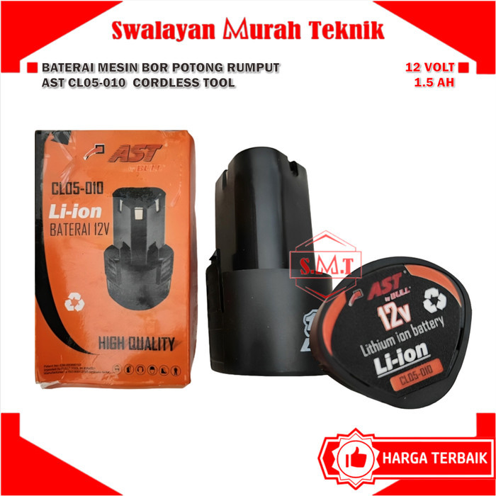AST CL05-010 Baterai Mesin Bor Potong Rumput 12V Cordless Tool 12 Volt