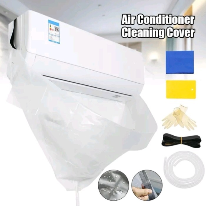 SALE KURENZA Plastik cuci AC / Cover AC 1/5 PK SAMPAI 2 PK 3 M SELANG