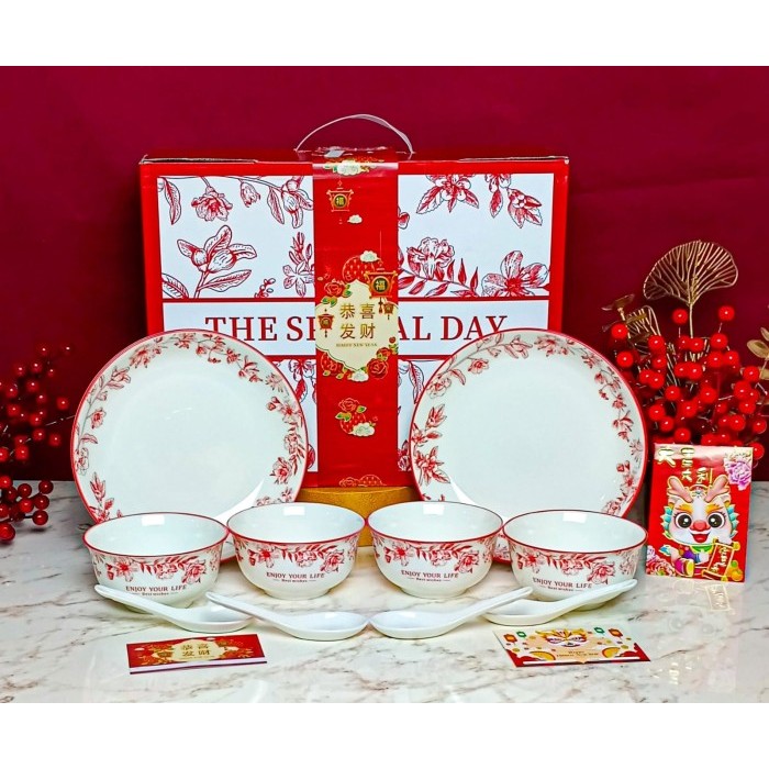 

[ HAMPERS IMLEK ] Hampers Set Piring Mangkuk Keramik Japanese Style