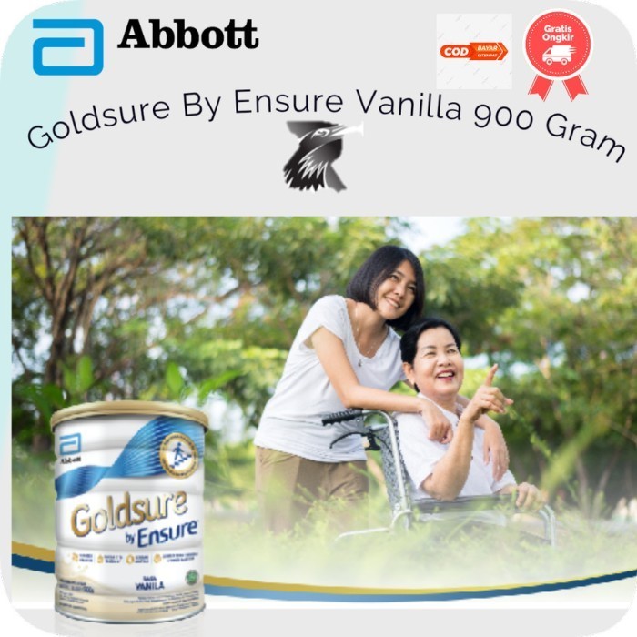 

Goldsure by Ensure Vanila 900g Susu Nutrisi Dewasa & Lansia