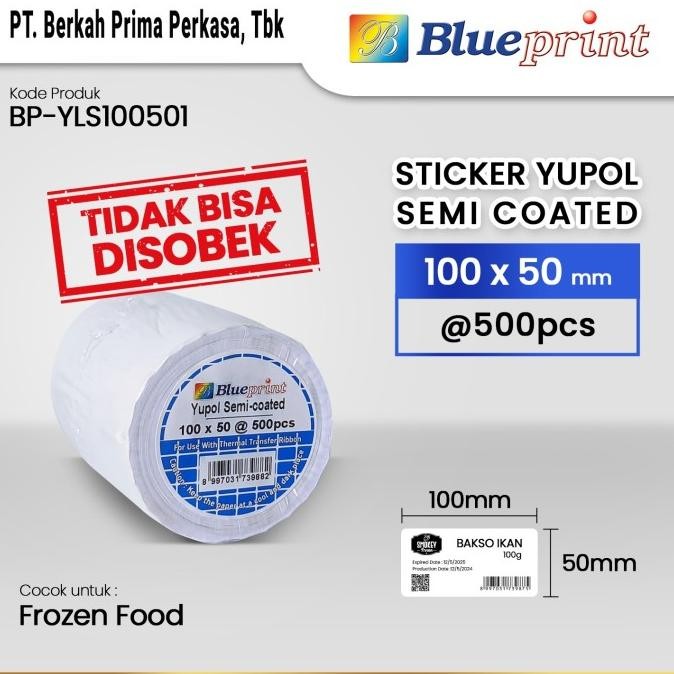

Sale Stiker Label Yupol 100 X 50 Semicoated Blueprint Stiker Yupo 100X50 @500 - 1 Roll