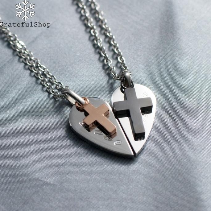 Sale Kalung Priscilla (Kalung Salib Couple / Pasangan)