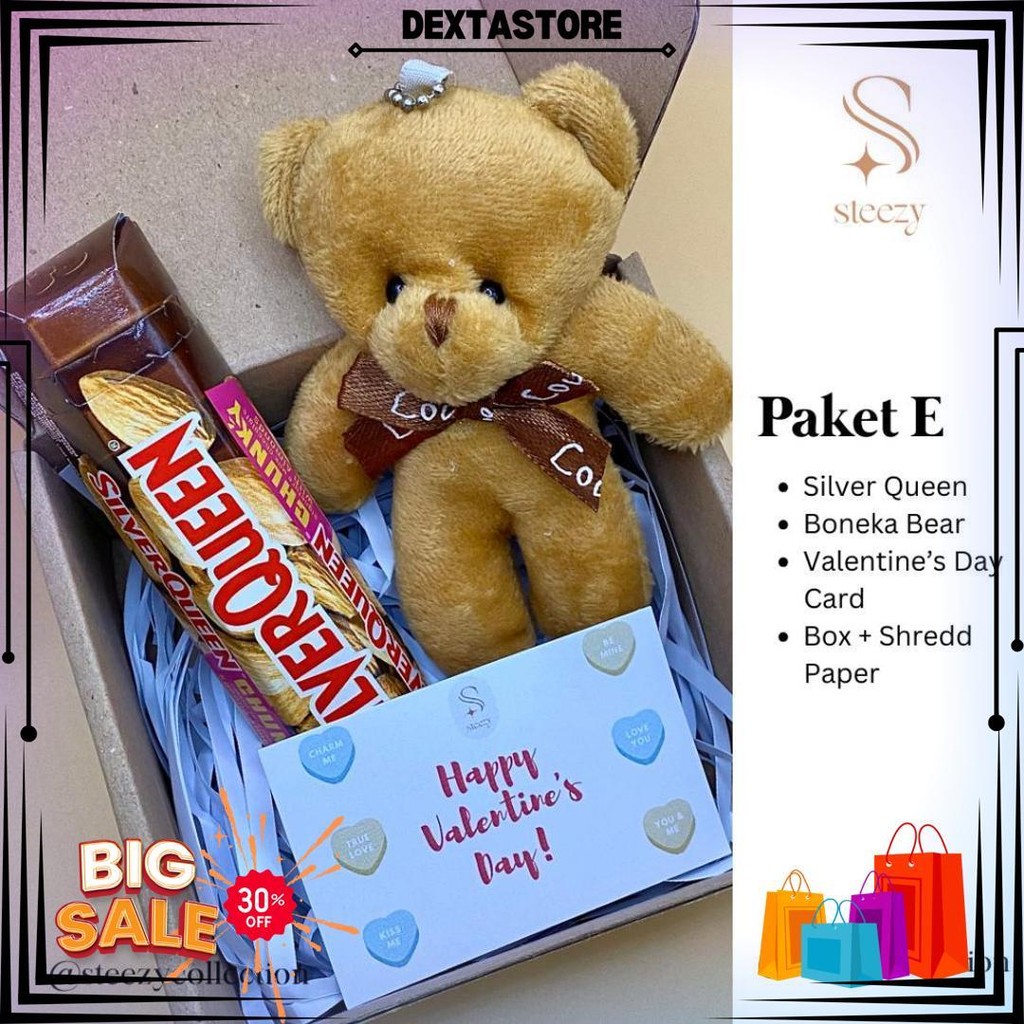 

Paket Silverqueen Bear Edisi Valentine / Coklat Silverqueen Beruang Valentines Day / Hadiah Hari Guru D Termurah