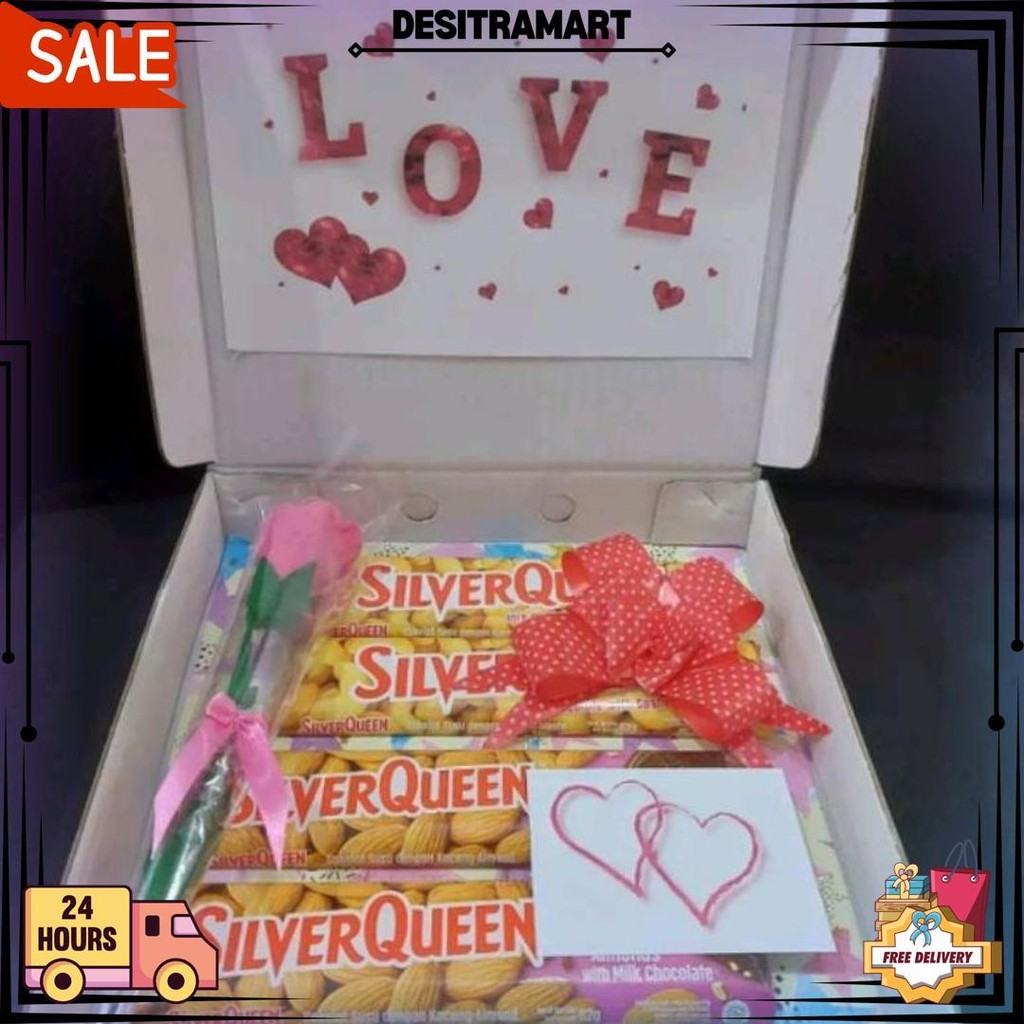 

Hampers Coklat / Coklat Silverqueen / Coklat Hadiah / Promo Coklat D Sale