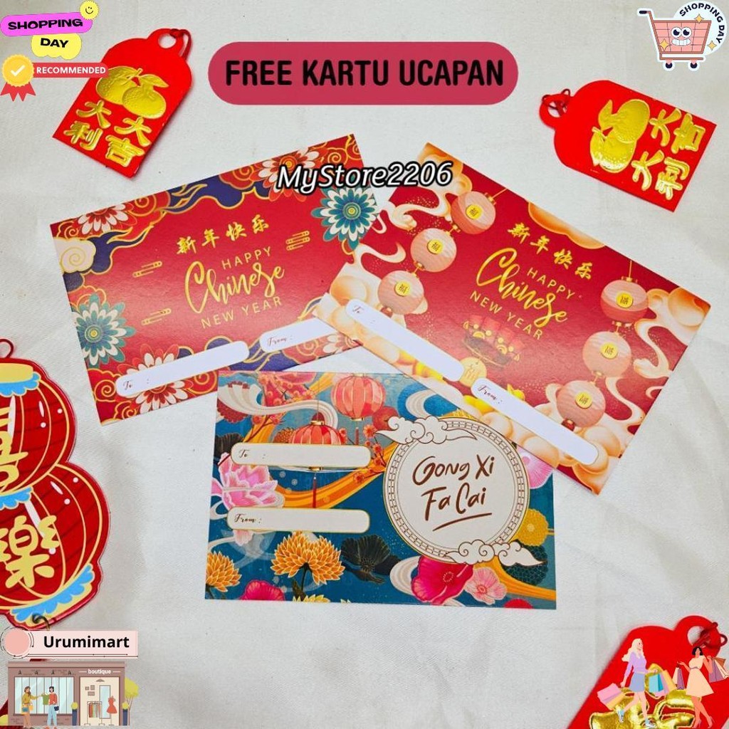 

(2 Jar) Hampers Parcel Chinese New Year Tahun Baru Imlek 2025 Permen, Jelly, Cokelat, Cookies Kue Kering Choco Chips, Gem Rose, Soes Chocolate Isi 2 Jar 600Ml / Hampers Chinese New Year D Cod