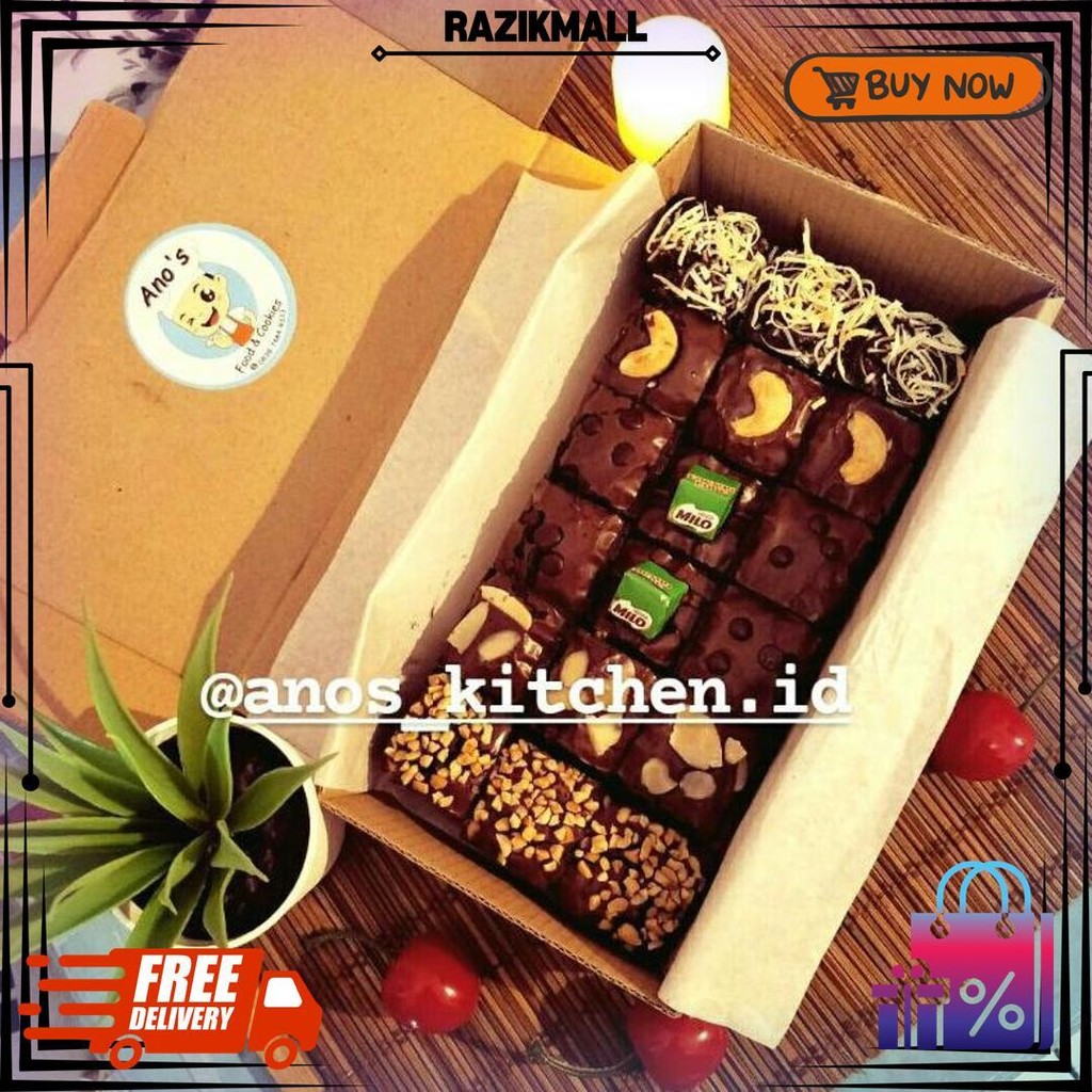 

Brownies Fudgy Dark Cokelat Skat 20X10 (Isi 18 Pcs) (Produk Terbaru Hari Ini) D Promo 2.2