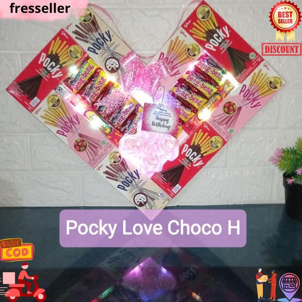 

Pocky Love Choco - Pocky Love Part 1 - Valentine Gift Hadiah Birthday, Graduation, Anniversary, Valentine (Free Packing Aman) D Cod