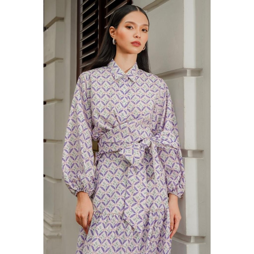 Sale Benang Jarum - Reverie Wrap Shirt - Purple
