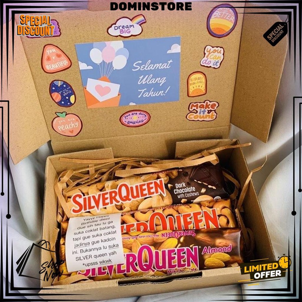 

Kado Hampers Coklat Silverqueen 3 Pcs 62 Gr Untuk Hadiah Valentine Pacar Cewek Cowok D Best Seller