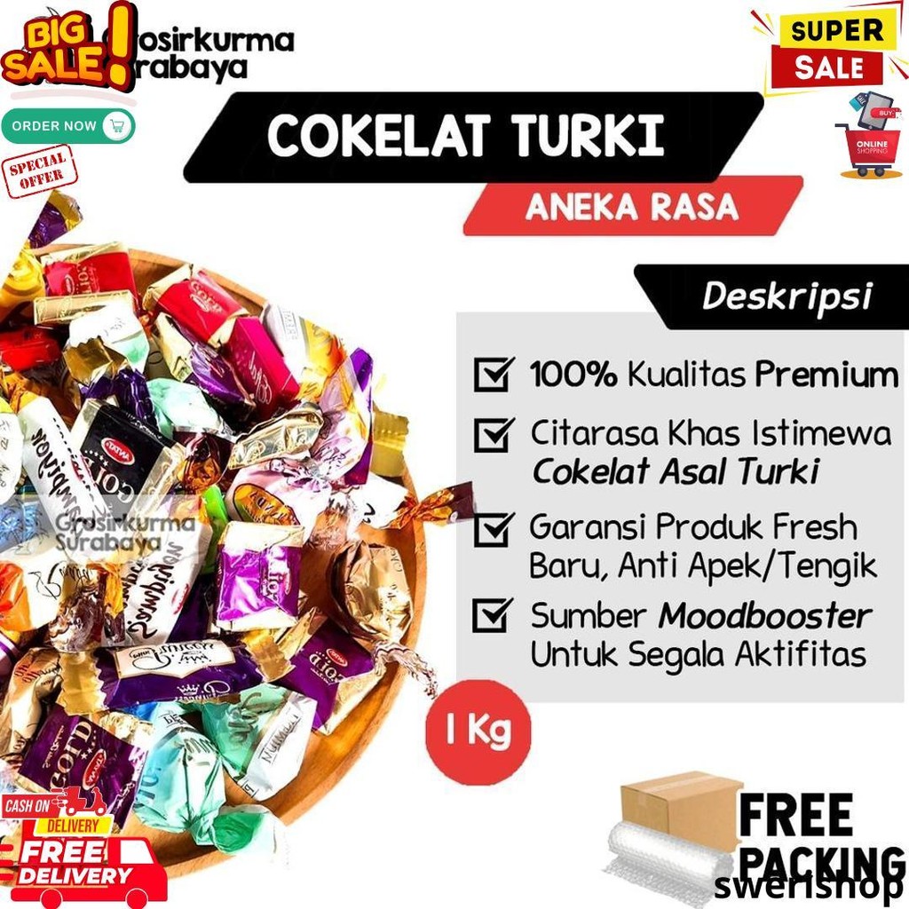 

Cokelat Turki Arab 1Kg Produk Fresh Baru Khas Timur Tengah Untuk Oleh Oleh Haji Umroh Gift Hampers D Best Seller