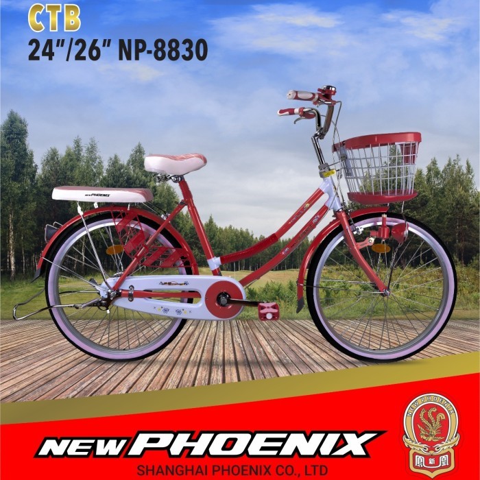 sepeda mini dewasa keranjang city bike 26 inci