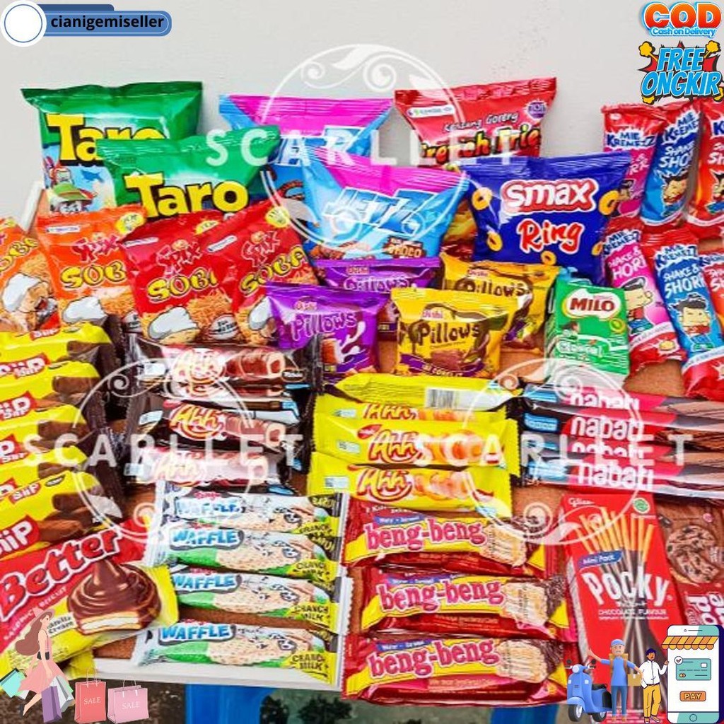

[Free Box] Paket Kado Hampers Snack Isi 50 Pcs Snack Natal Lebaran Kado Ulang Tahun Birthday Ultah Wisuda Anniversary Sidang Sempro Chiki Makanan Coklat Kado Anak Imlek Lebaran Buket Snack Bouquet Snack Box Idul Fitri Chiki Wafer Idul Adha Kado Valentine