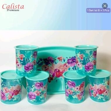 Toples tobaki edisi lebaran isi 6pcs toples +1 nampan