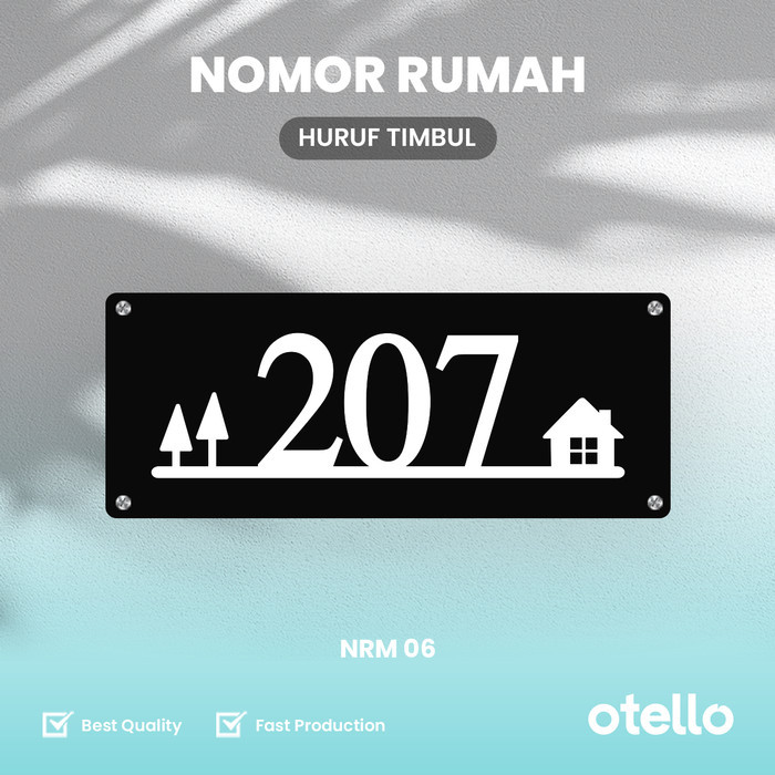 

Nomor Rumah Akrilik | 30 x 12 cm | NRM 06 E2D2