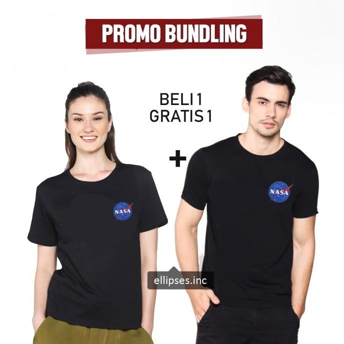Grosir Ellipsesinc - Kaos Couple Oversize Pria Wanita Nasa