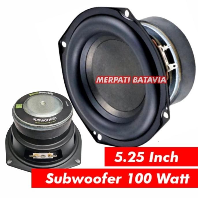 Speaker Subwoofer 5.25 Inch 100W 4 Ohm Bass Woofer 5.25 Inci 100 Watt