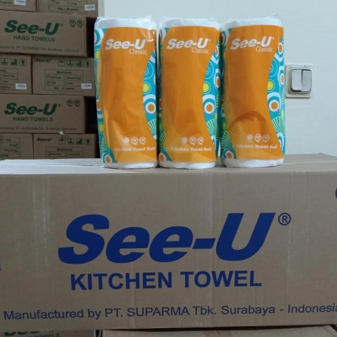 see u kitchen towel tissue single pack/see u kitchen towel karton 12pc