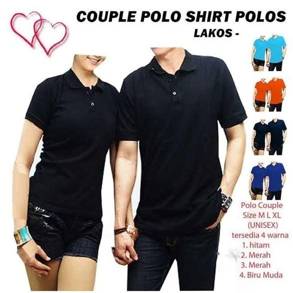 Murah Kaos Kerah Couple - Polo Couple - Kaos Kerah Pasangan - Baju Couple