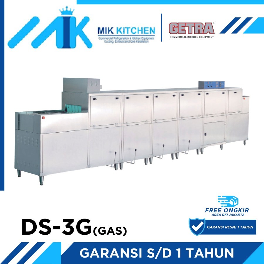 GETRA DS-3G Mesin Cuci Piring Konveyor