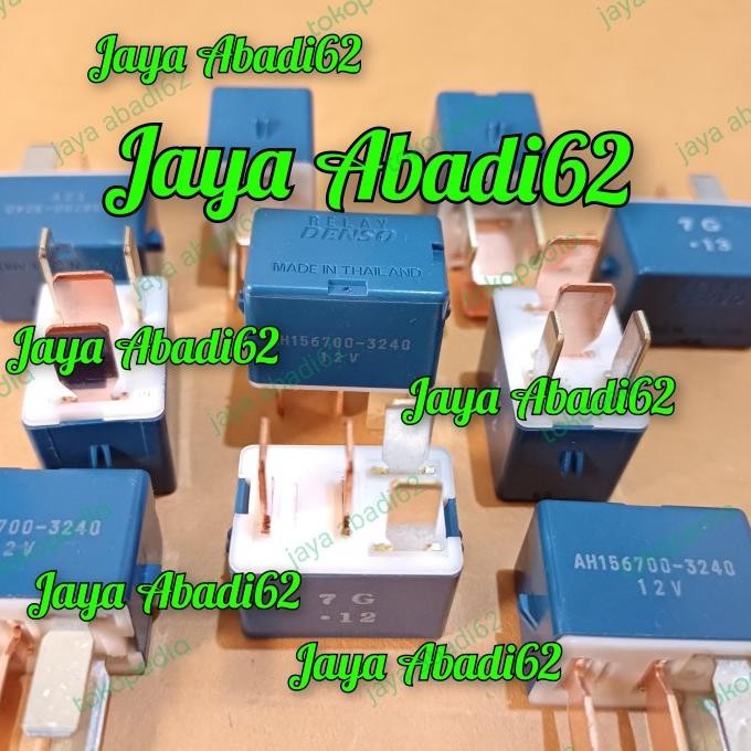 Promo Relay Biru Kaki 4 12V Original Asli DENSO AH156700-3240 COD