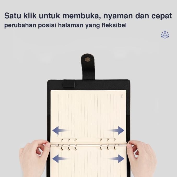 

DELI LOOSE-LEAF NOTEBOOK BUKU CATATAN 25K 210 * 145MM 100 LEMBAR 315X