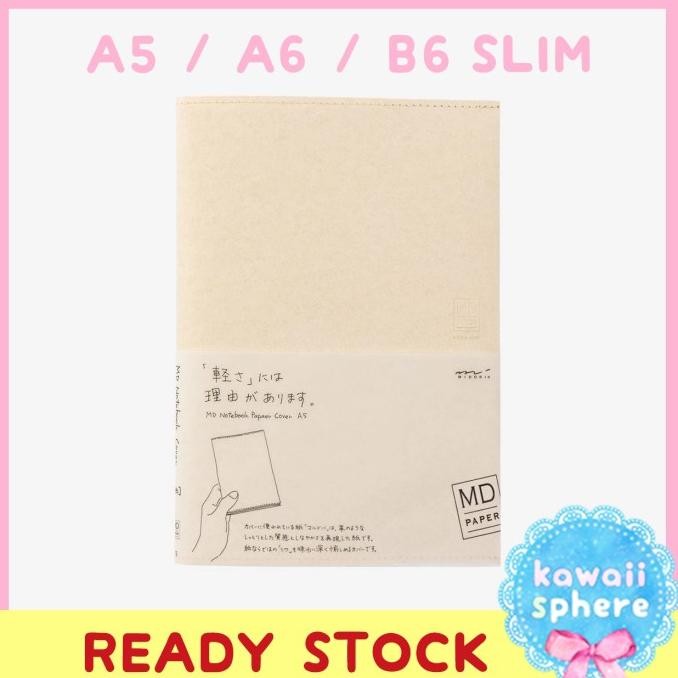 

MIDORI MD NOTEBOOK PAPER COVER CREAM A5 / A6 / B6 SLIM| READY STOCK