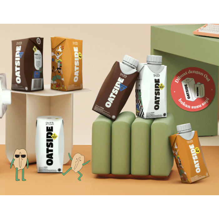 

OATSIDE Oat Milk ( Caps / Straw ) Varian Rasa 200ml x 12 pcs