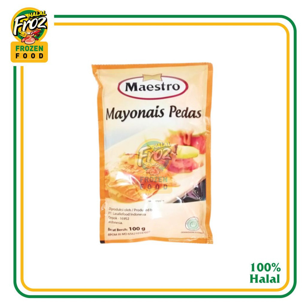 

Mayonais Maestro Pedas Sachet 100 grGosend Ready, Paling murah, Terlaris