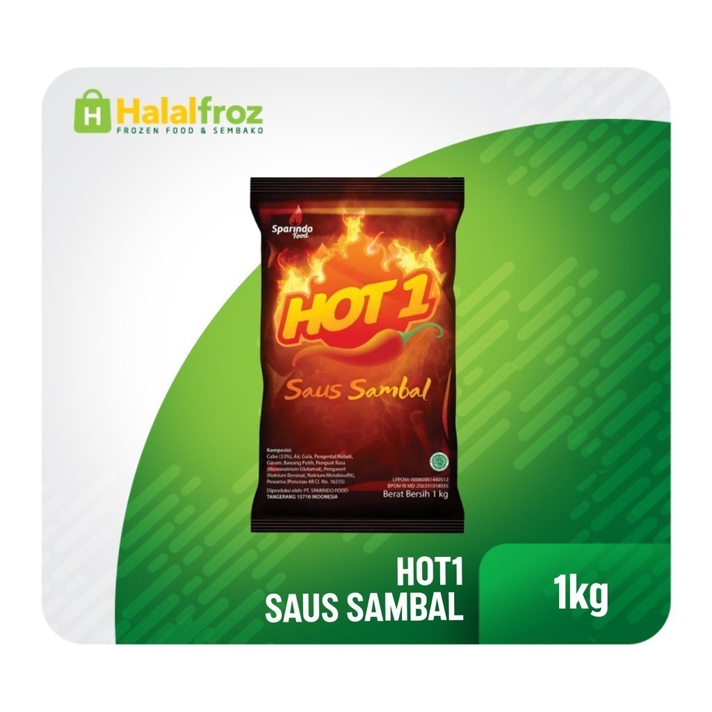 

Saos Sambal Hot 1 Murah 1KgGosend Ready, Paling murah, Terlaris